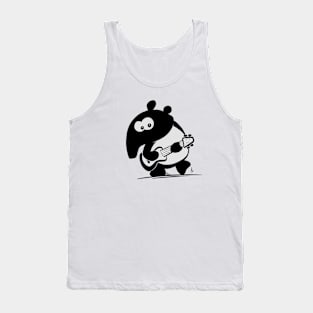 Funny Cute Musical Tapir Little Guitar Ukulele Tank Top